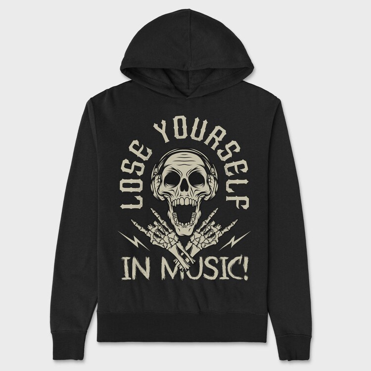 Lose Yourself In Music, Hanorac Oversize Barbati (Unisex)