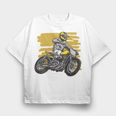 Motorcross Rider, Tricou Oversize Barbati (Unisex)