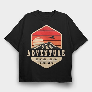 Mountain Adventure Climb, Tricou Oversize Barbati (Unisex)