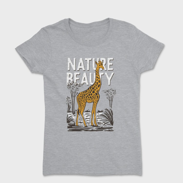 Nature Beauty Giraffe, Tricou Femei