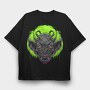 Neon Demon Roar, Tricou Oversize Barbati (Unisex)