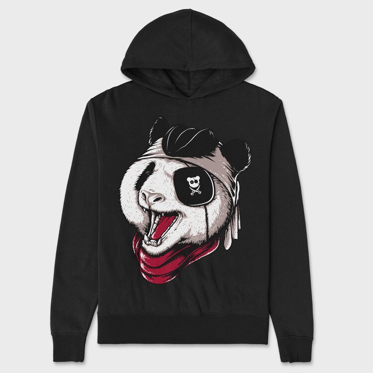 Panda Pirate Roar, Hanorac Oversize Barbati (Unisex)