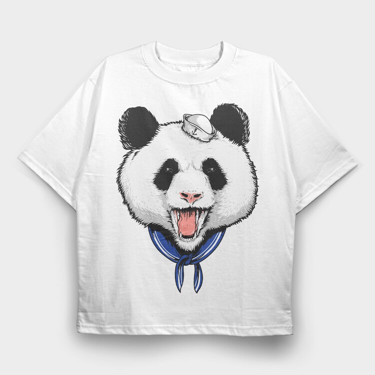 Panda Sailor Roar, Tricou Oversize Barbati (Unisex)