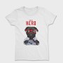 Pug Super Hero, Tricou Femei