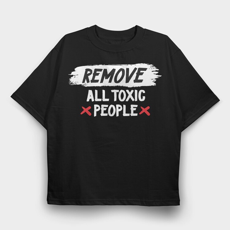 Remove Red Cross, Tricou Oversize Barbati (Unisex)
