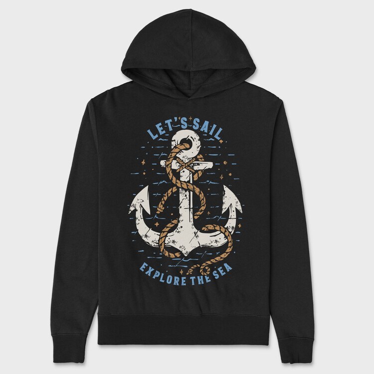 Sail The Sea, Hanorac Oversize Barbati (Unisex)