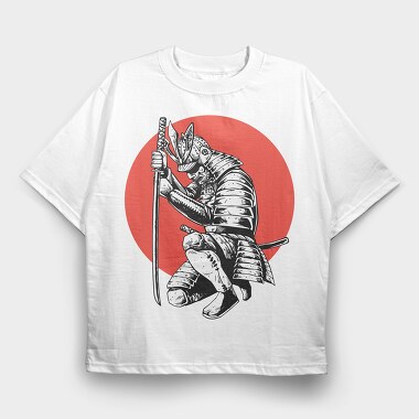 Samurai Warrior, Tricou Oversize Barbati (Unisex)