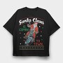 Santas Motorcycle Ride, Tricou Oversize Barbati (Unisex)