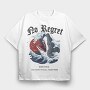 Shark No Regret, Tricou Oversize Barbati (Unisex)