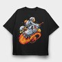 Space Rocket Rider 1, Tricou Oversize Barbati (Unisex)