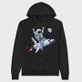 Space Rocket Rider, Hanorac Oversize Barbati (Unisex)