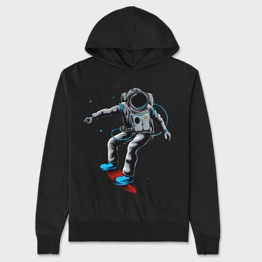 Space Surfer, Hanorac Oversize Barbati (Unisex)
