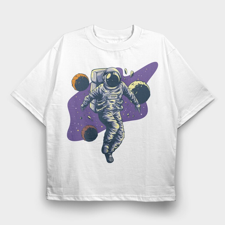 Spacewalker, Tricou Oversize Barbati (Unisex)