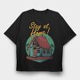 Stay At Home Vibes, Tricou Oversize Barbati (Unisex)