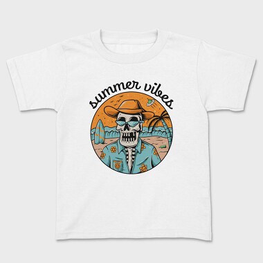 Summer Skull Vibes 1, Tricou Copii