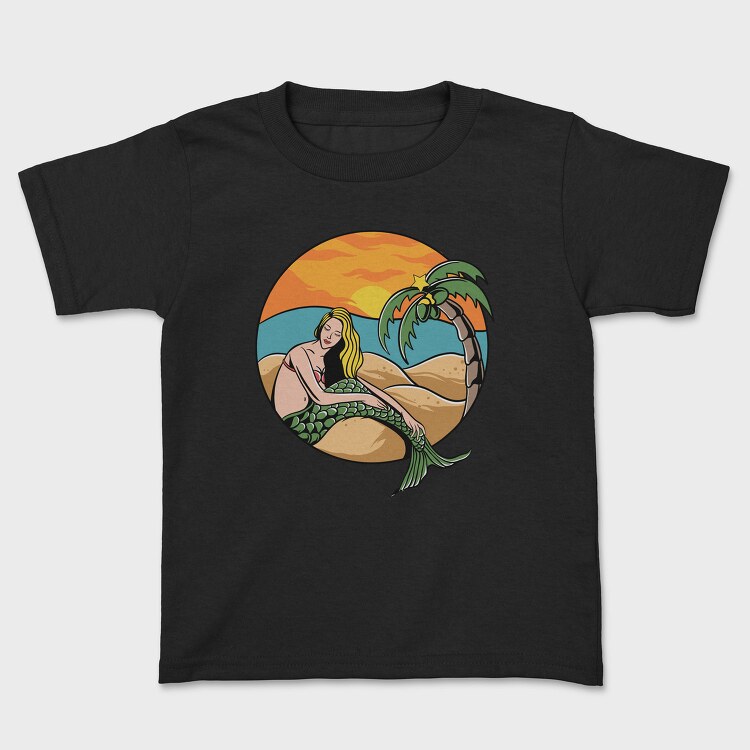 Sunset Mermaid Paradise, Tricou Copii
