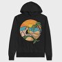 Sunset Mermaid Paradise, Hanorac Oversize Barbati (Unisex)