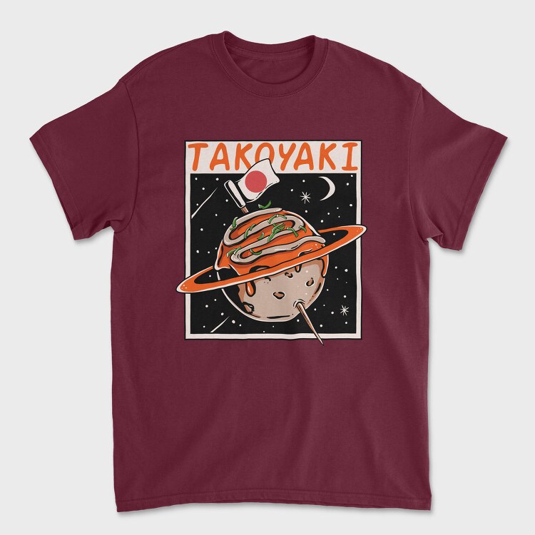 Takoyaki Space Explorer, Tricou Barbati (Unisex)