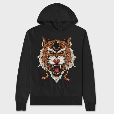 Tiger Roar Mascot, Hanorac Oversize Barbati (Unisex)