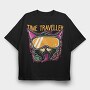 Time Traveler Cat, Tricou Oversize Barbati (Unisex)