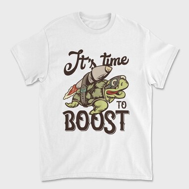 Turtle Boost Time, Tricou Barbati (Unisex)
