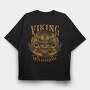 Viking Warrior Skull, Tricou Oversize Barbati (Unisex)