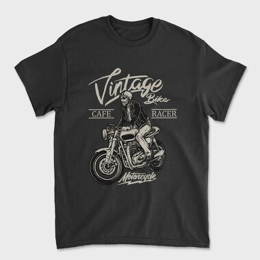 Vintage Cafe Racer, Tricou Barbati (Unisex)
