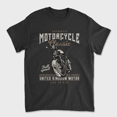 Vintage Motorcycle Ride, Tricou Barbati (Unisex)