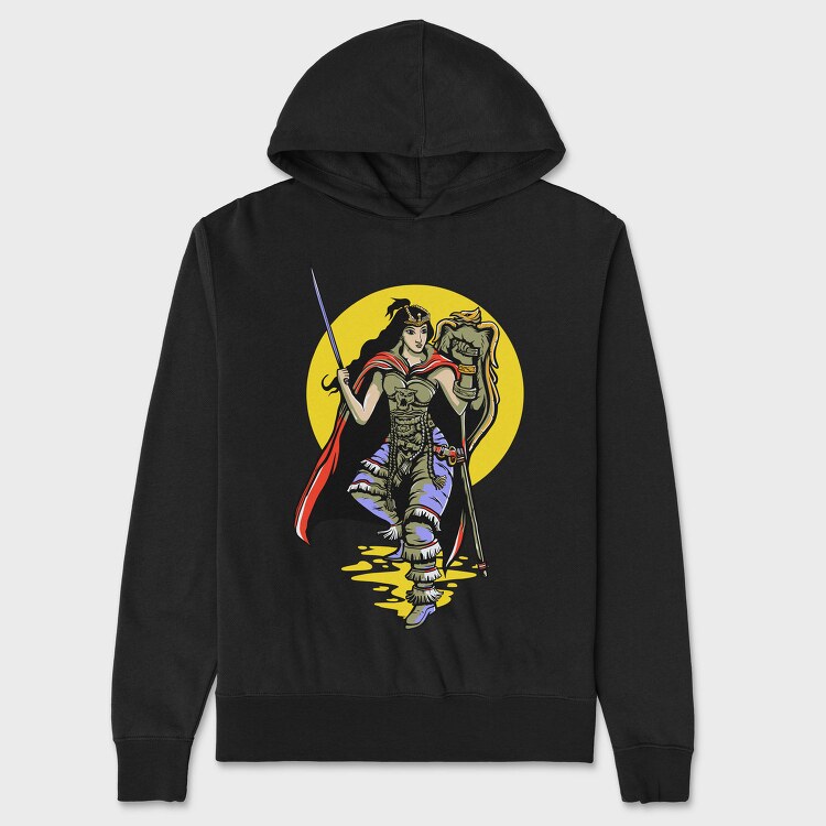 Warrior Queen, Hanorac Oversize Barbati (Unisex)