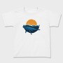 Whale Sunset, Tricou Copii