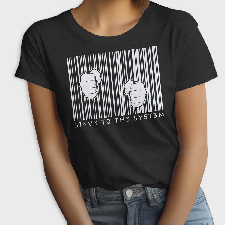 Hands On Barcode, Tricou Femei