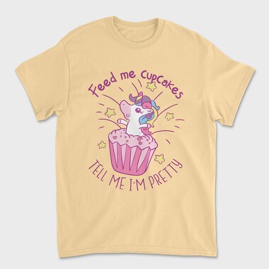 Tricou Barbati (Unisex), Unicorn Cupcake