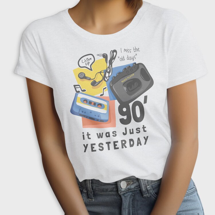 90S Cassette Nostalgia, Tricou Femei