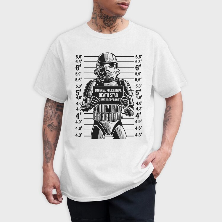 Stormtrooper Mugshot, Tricou Barbati (Unisex)