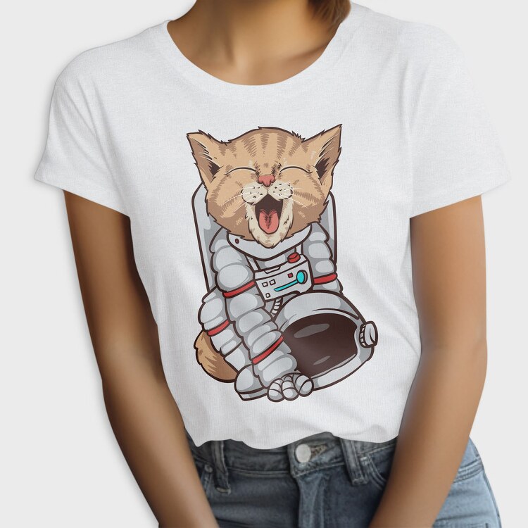 Cat Astronaut Space, Tricou Femei