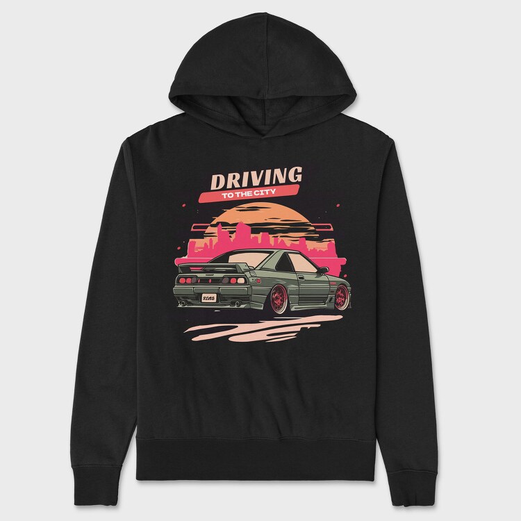 Driving to Car Jdm Japan, Hanorac Oversize Barbati (Unisex)