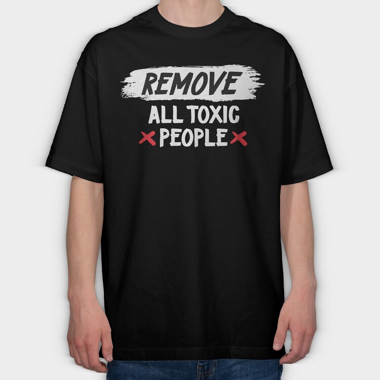 Remove Red Cross, Tricou Oversize Barbati (Unisex)