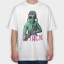Alien Attack, Tricou Oversize Barbati (Unisex)