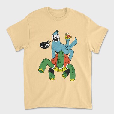 Tricou Barbati (Unisex), Sloth Turtle Snail