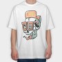 Chill Skull Vibes, Tricou Oversize Barbati (Unisex)