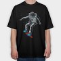 Space Surfer, Tricou Oversize Barbati (Unisex)