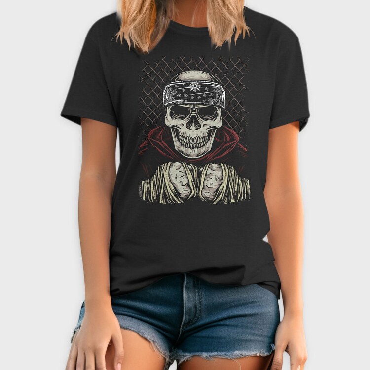 Skull Bandana Fence, Tricou Barbati (Unisex)