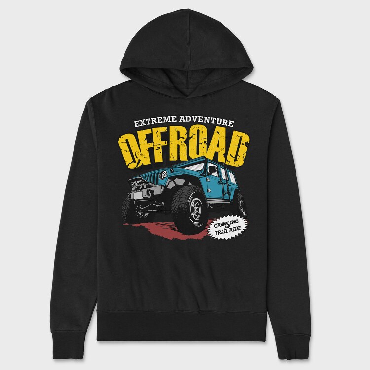 Hanorac Barbati (Unisex), Extreme Adventure Offroad Jeep