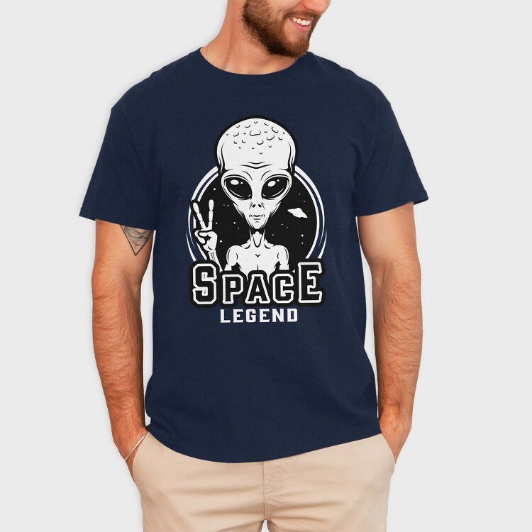 Alien Peace Space, Tricou Barbati (Unisex)