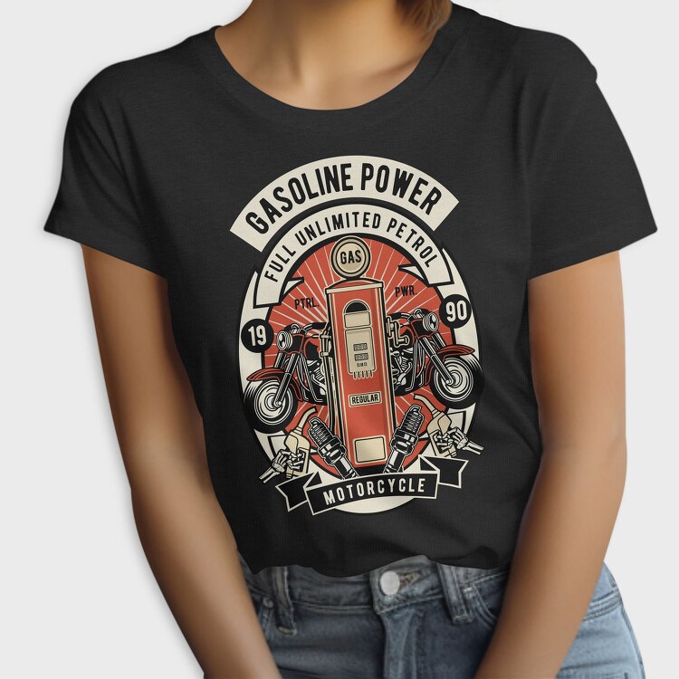 Gasoline Power Motorcycle, Tricou Femei