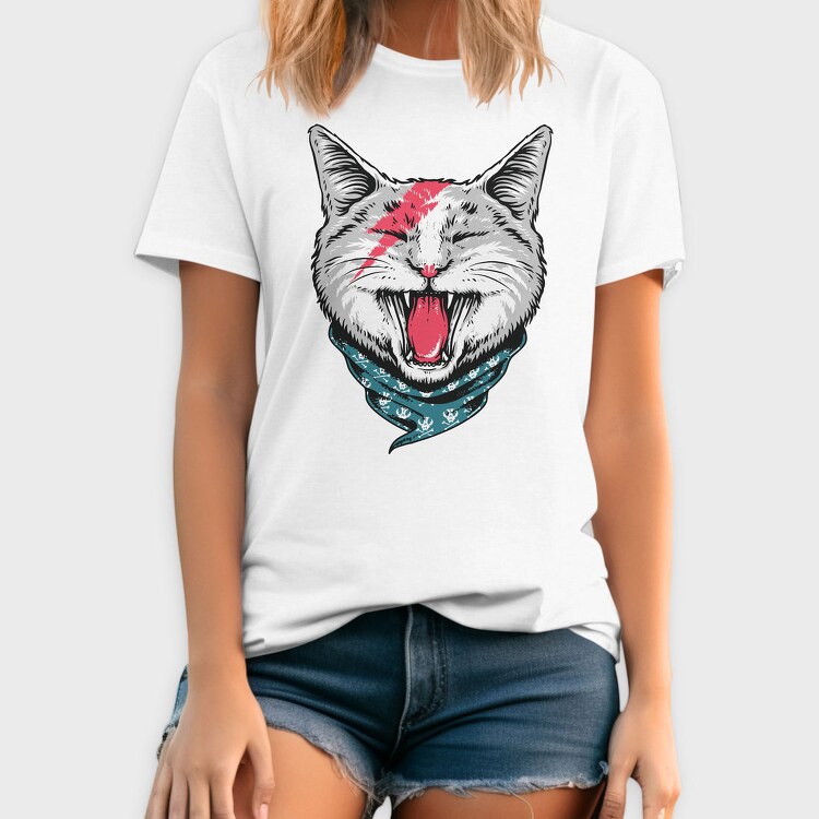 Skull Bandit Cat, Tricou Barbati (Unisex)