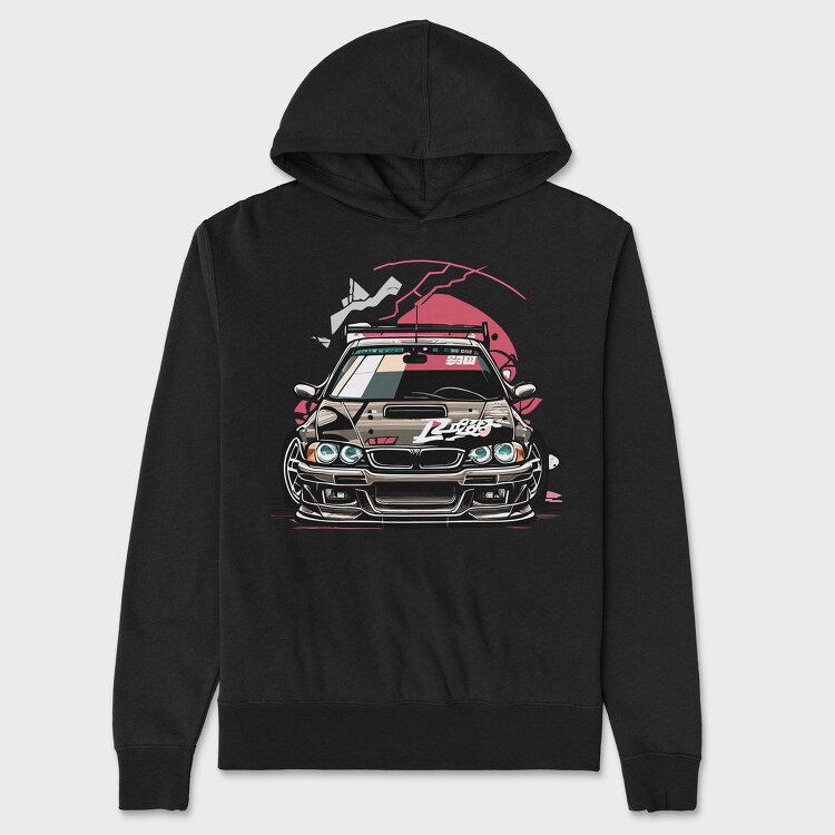 Racing Sports Car, Hanorac Oversize Barbati (Unisex)