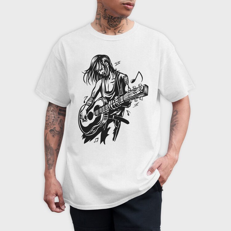 Rockstar Guitar Solo, Tricou Barbati (Unisex)