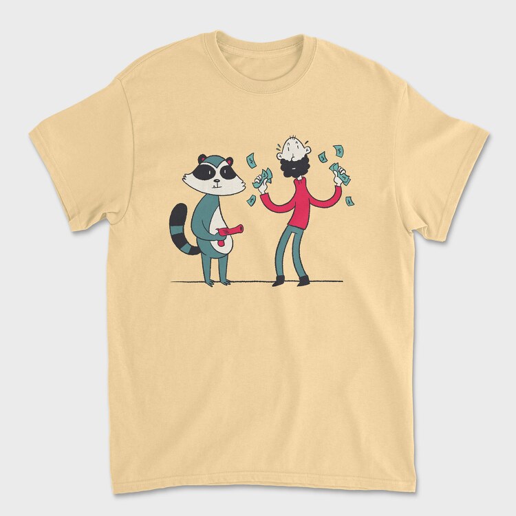 Raccoon Guy, Tricou Barbati (Unisex)