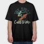Alien Space Call Me, Tricou Oversize Barbati (Unisex)